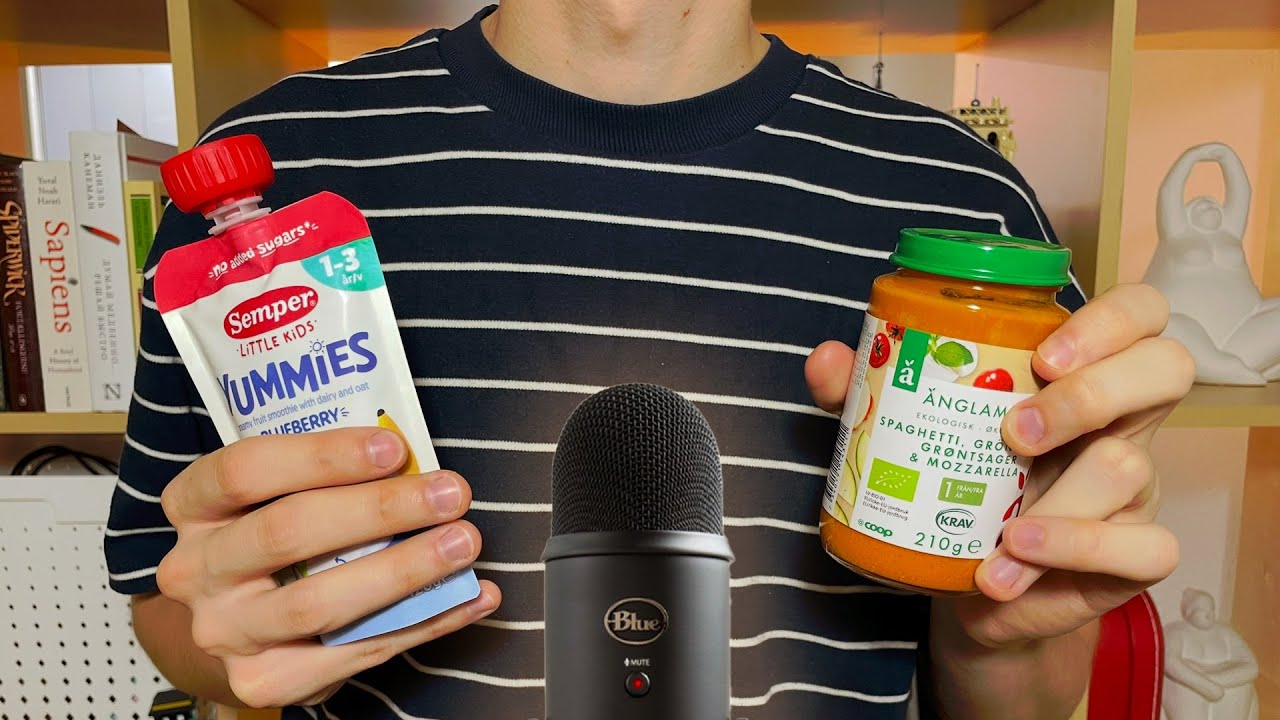 ASMR Feeding You Like a Baby: Puree and Smoothie 🍼