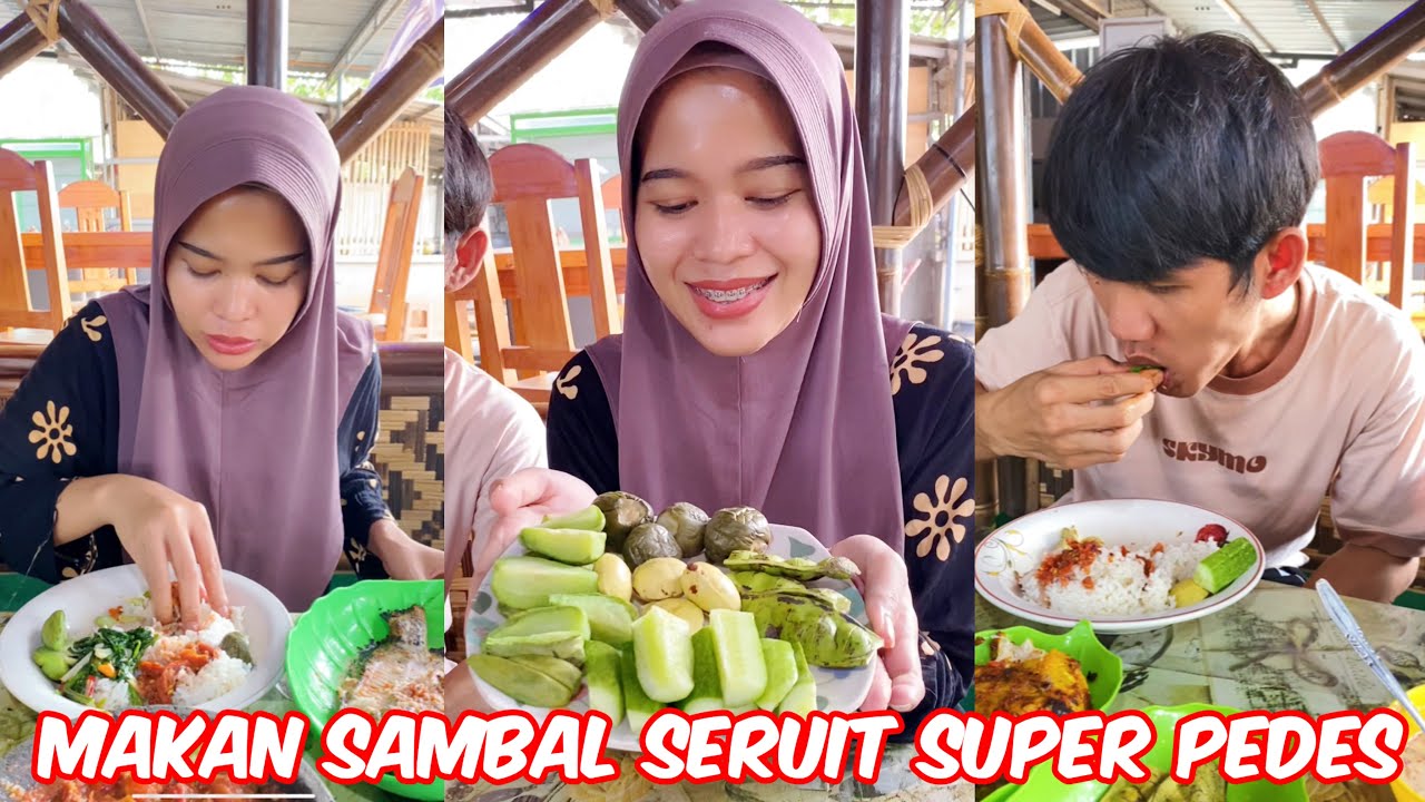 Makan sambal seruit lengkap dengan lalapan