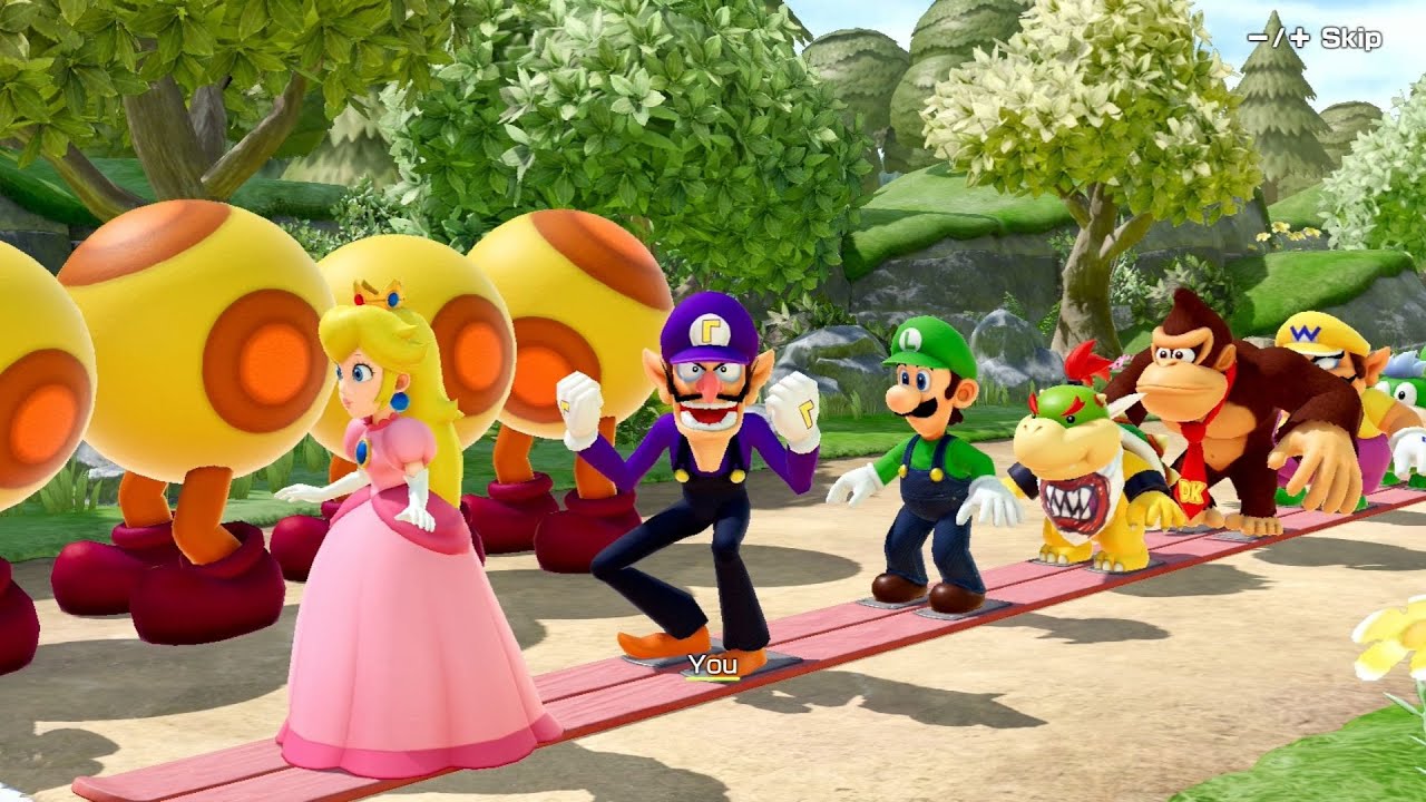 Super Mario Party Jamboree // Full Game Walkthrough (Bowser Kaboom Squad - Waluigi)