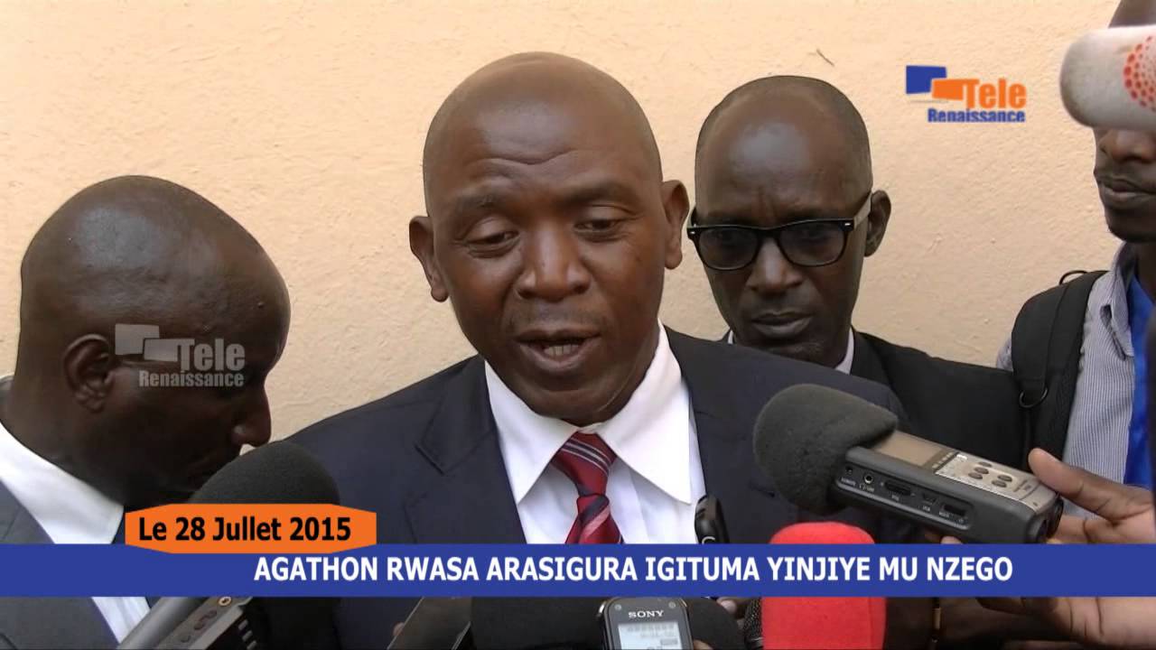 AGATHON RWASA ARASIGURA IGITUMA YINJIYE MUNZEGO.