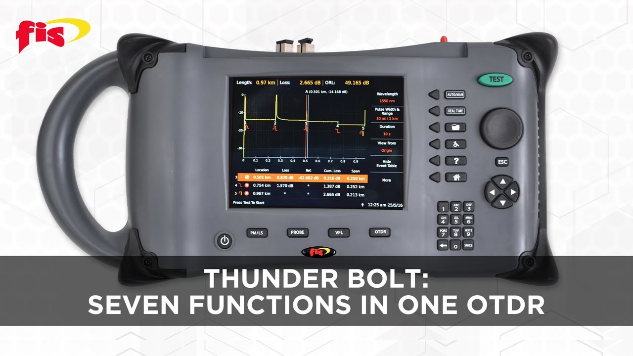 What Features Does the FIS Thunder Bolt OTDR Offer?