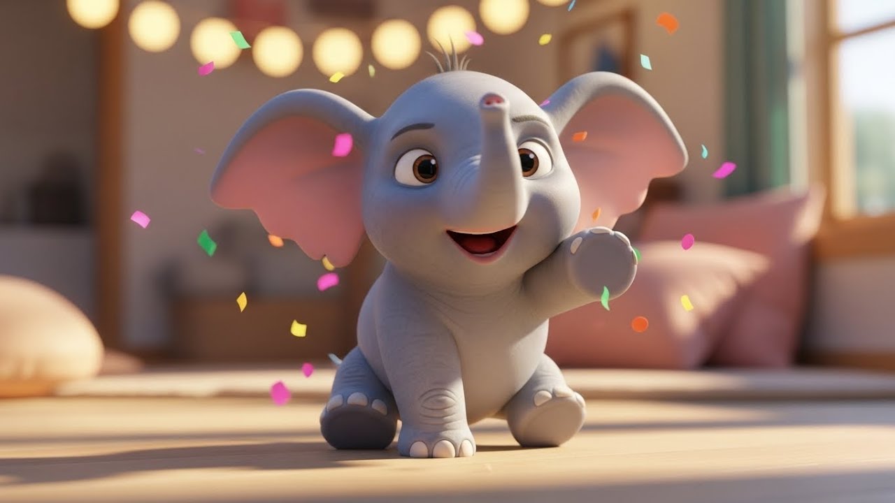 Слоненок учится прыгать 🐘🤸‍♂️😄 | мультфильм для детей и весёлые приключения