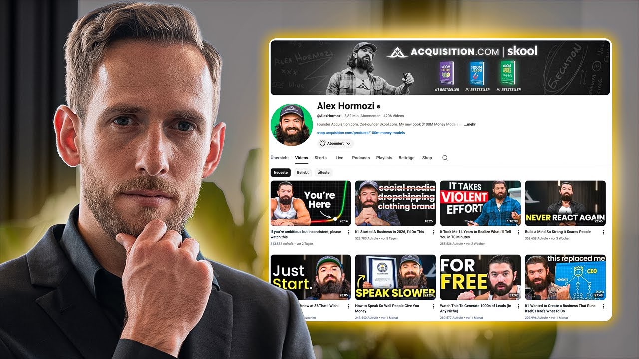 Analyse von Alex Hormozis YouTube Kanal (Key Insights von einem YouTube-Experten)