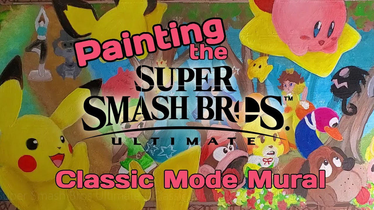 Painting the Super Smash Bros Ultimate Classic Mode Mural
