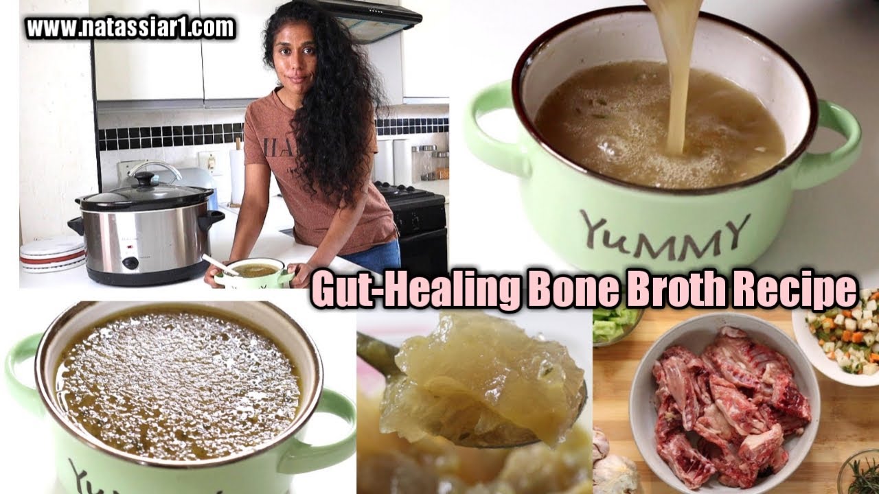 Gut-Healing Bone Broth Recipe | Gut Repair | natassiar1 #guthealing #bonebroth