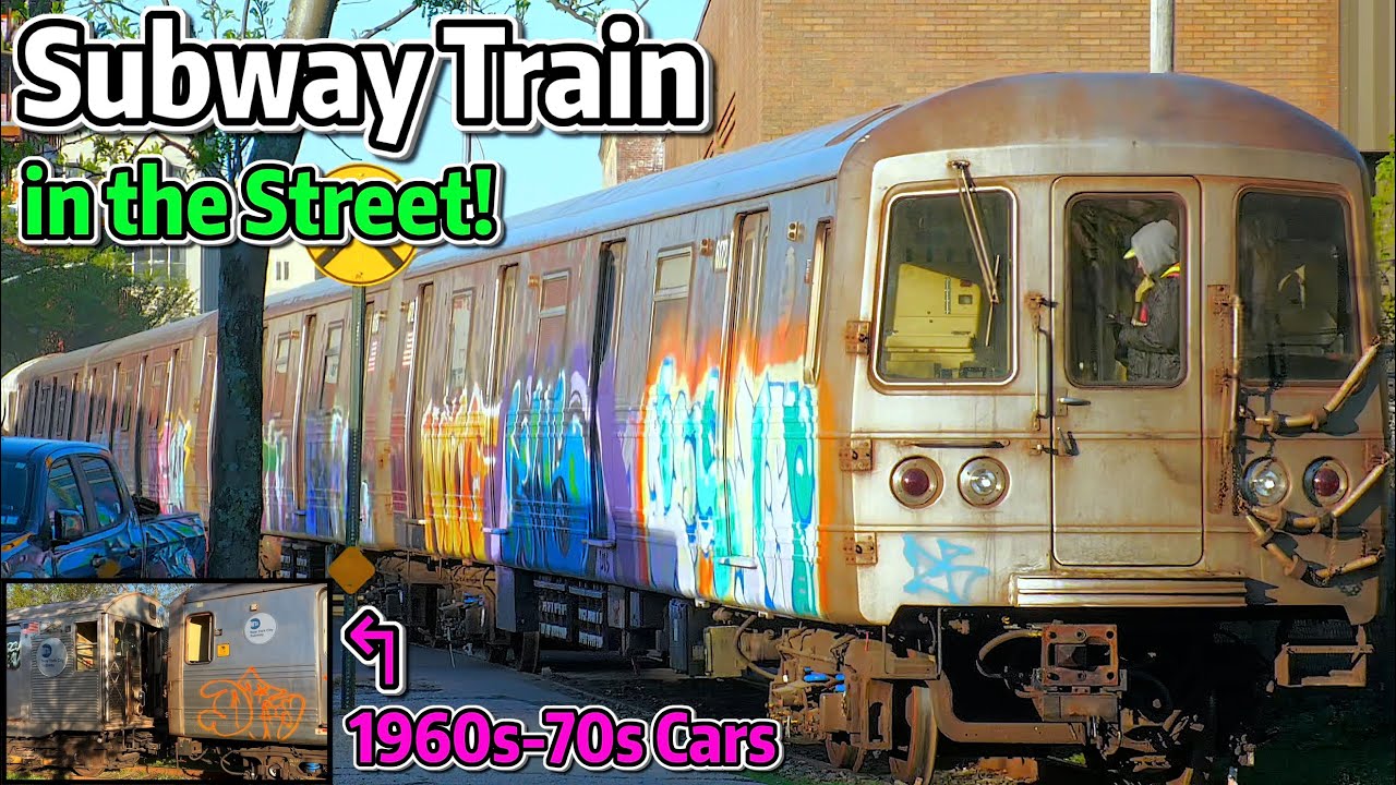 ⁴ᴷ⁶⁰ Street-Running Subway Cars Going down 1st Avenue in Brooklyn!