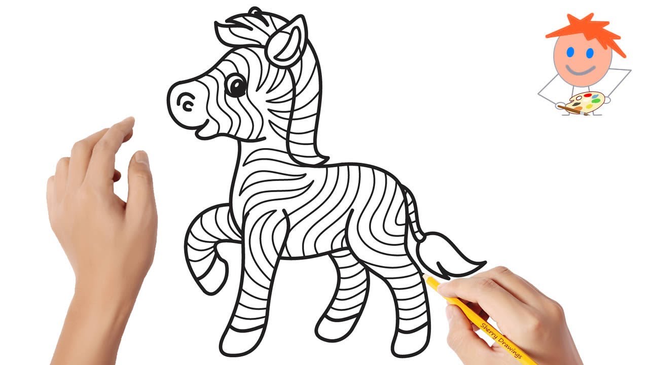 How to draw a zebra | Easy drawings