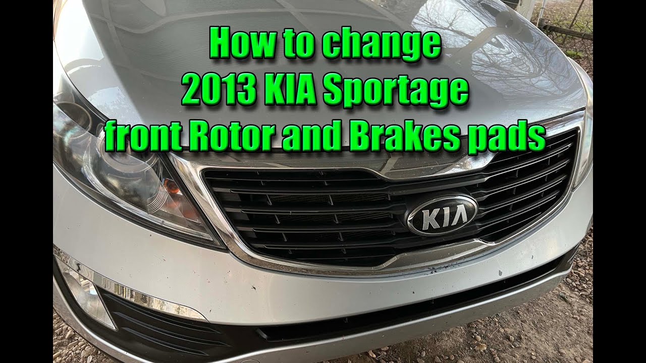 How to replace front Rotors and Brakes in 2013 KIA Sportage 2.4
