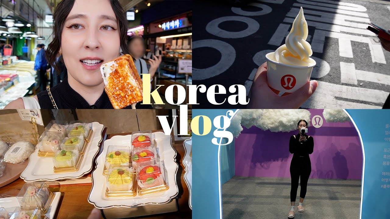 korea vlog 🇰🇷 what i eat in seoul | mangwon market, myeongdong street food, cafe hopping, best boba