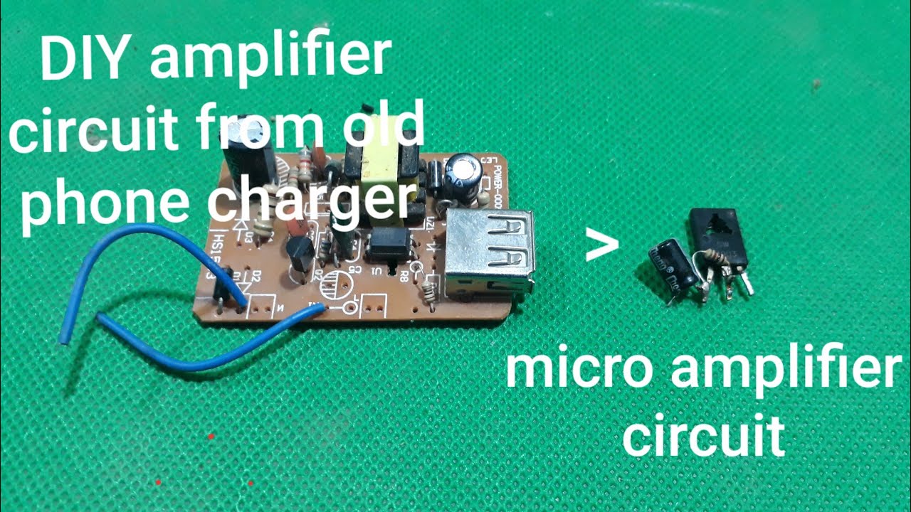 Chế Mạch Tăng Âm Đơn Giản Từ Sạc Điện Thoại Cũ - Make a simple amplifier using 13003 transistor