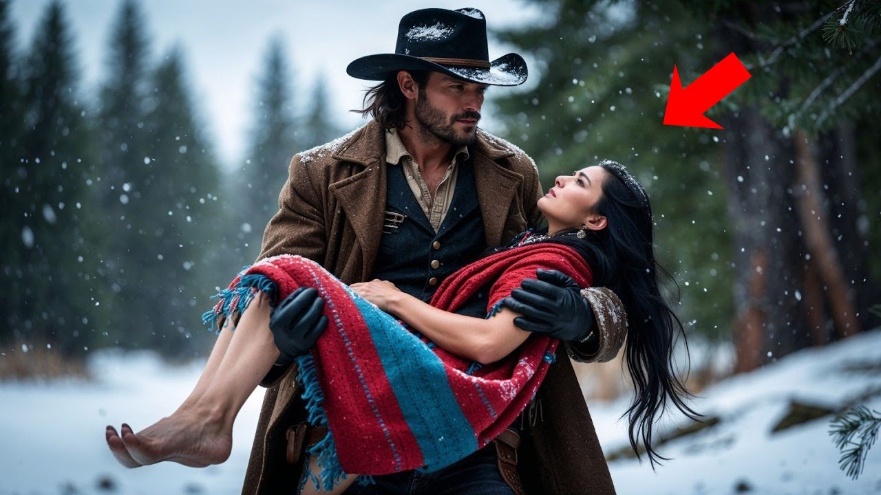 **Un veuf solitaire trouva une femme apache dans la neige, en fuite…**