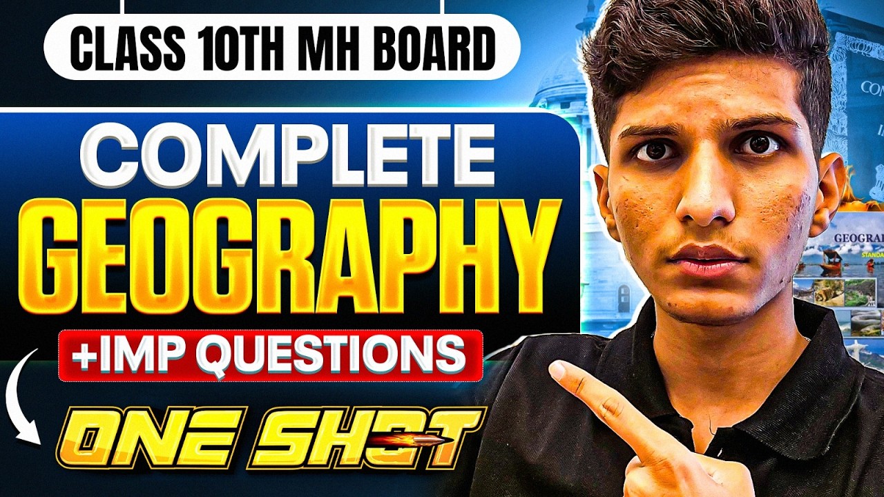 🔥18 March Complete GEOGRAPHY REVISION🎯GEOGRAPHY imp questions class 10 2026 | SSC MH BOARDS 2026