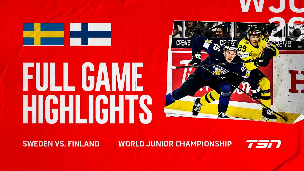 Sweden vs. Finland FULL GAME HIGHLIGHTS | 2026 World Junior Championship
