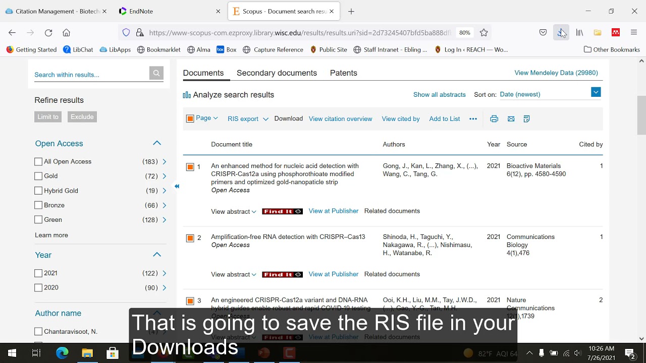 EndNote Basic Part 3: Importing Citations from Scopus
