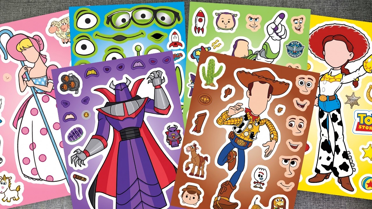 Tim Allen Returns As Buzz Lightyear! TOY STORY 5 Sticker Book DIY With Woody & Jessie 🚀