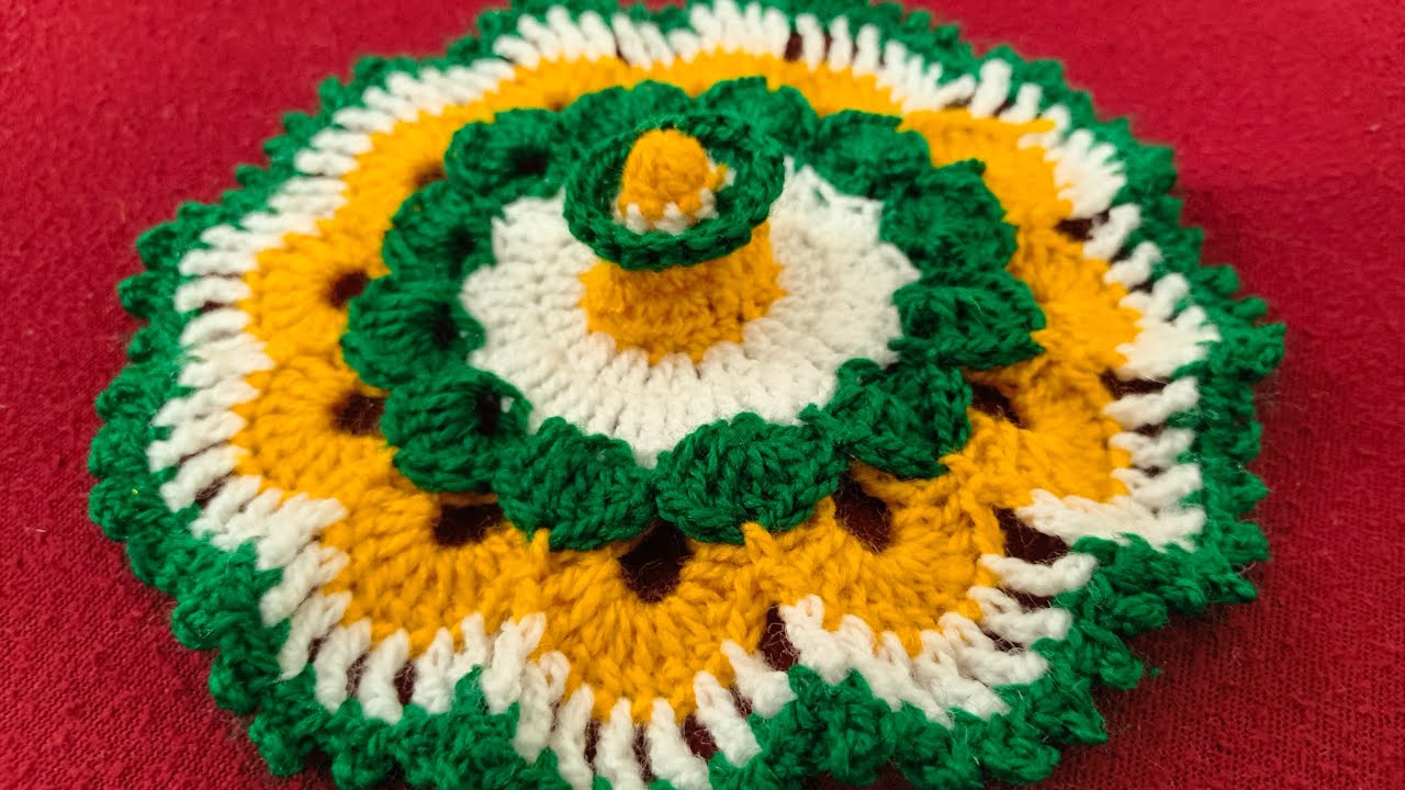 0,1 नं लड्डू गोपाल जी की तिरंगा पोशाक बनाएं क्रोशिया से/laddugopal poshak new design/kanhaji poshak