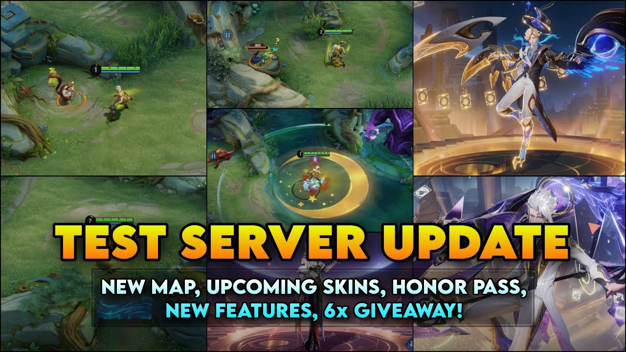 NEW MAP, UPCOMING SKINS, NEW EVENTS, 6x SKIN GIVEAWAY! | Test Server Update | Honor of Kings