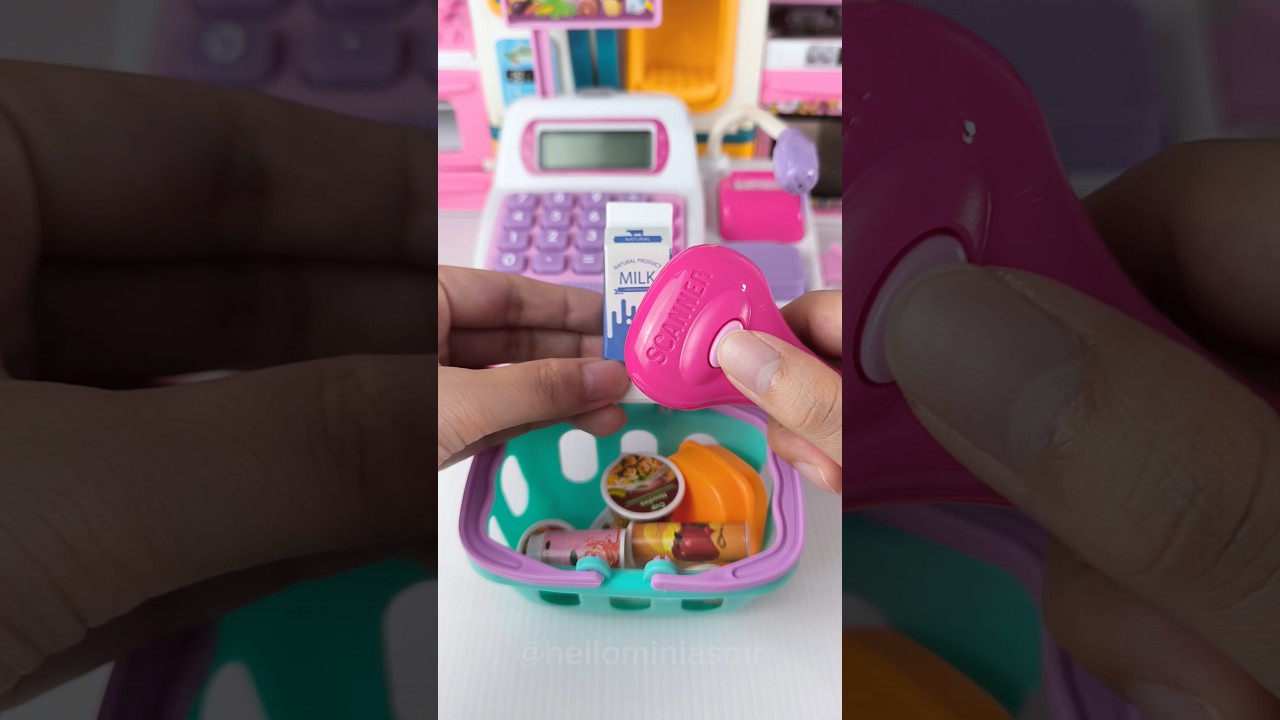 Satisfying with Unboxing & Review Miniature Cashier machine Toys Video | ASMR Videos no music