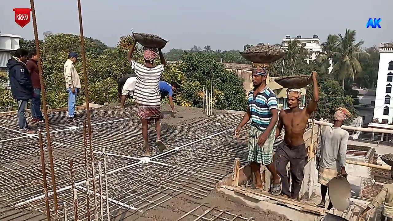HEAVY/BIGGEST CONSTRUCTION BUILDING ROOFING BY TRADITIONAL WAY. BD CONSTRUCTION.