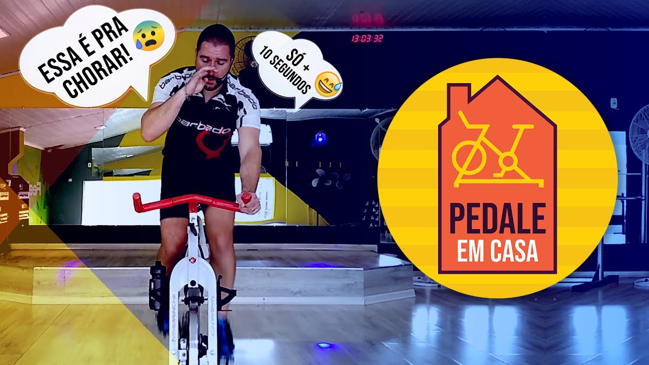 BIKE INDOOR / SPINNING #PEDALEEMCASA #3 - Aula completa para fazer em casa(Prof.Jefferson Carriel).