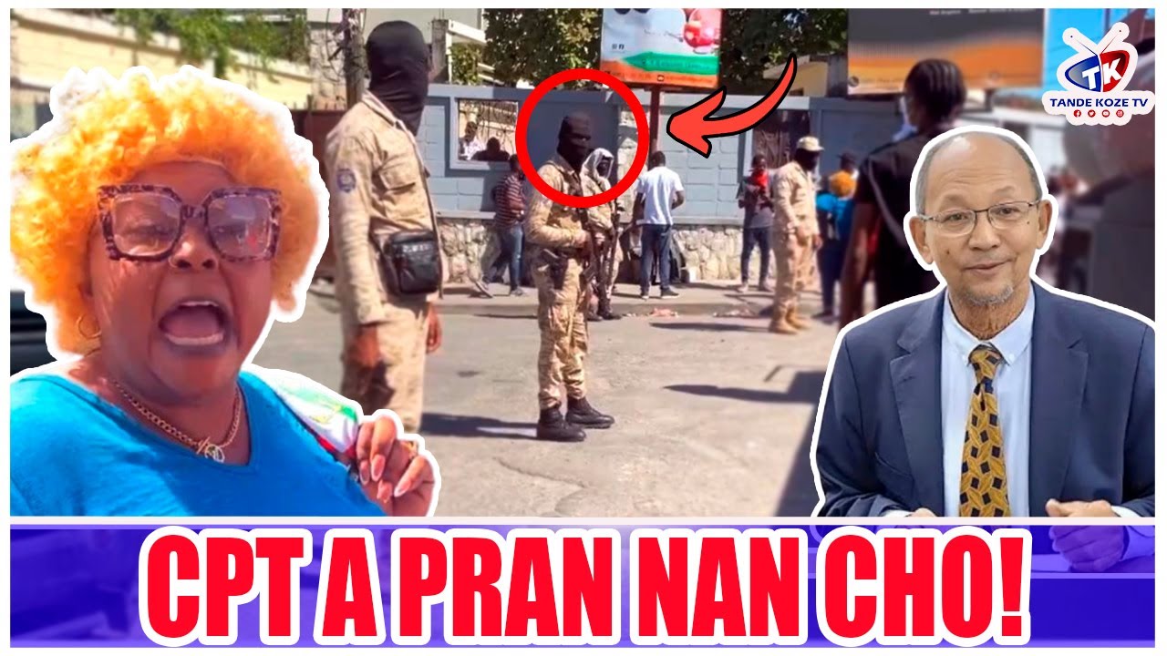 Plizyè moun debake devan vila dakèy pou nèg CPT a pou yo kite pouvwa a 7 fevriye, lapolis mobilize
