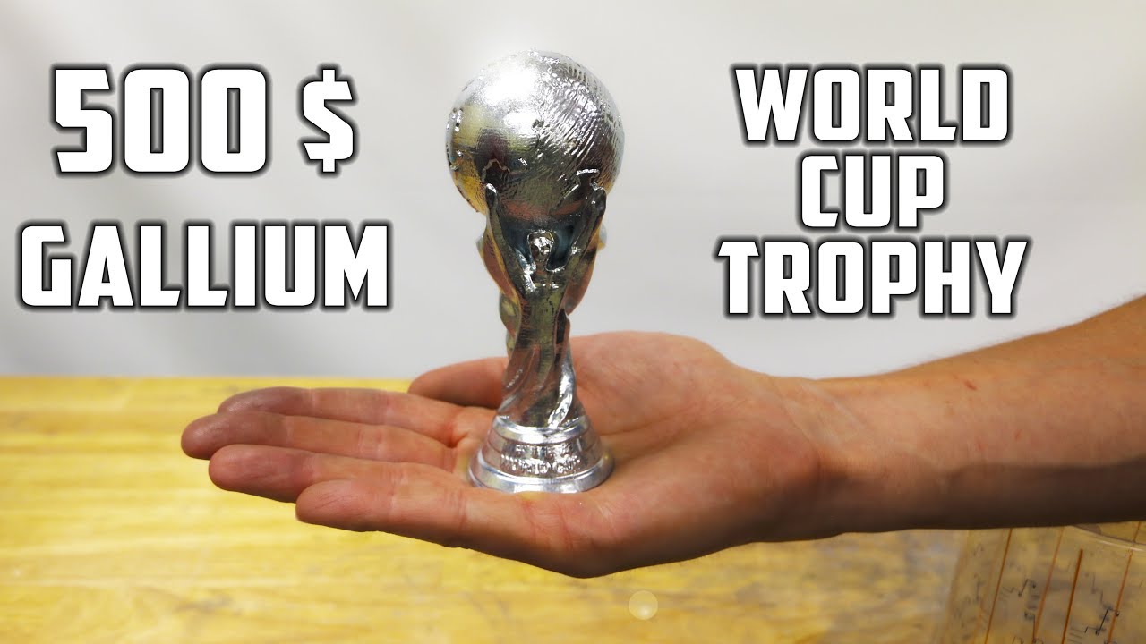 Making ‘ Silver ' World Cup Soccer Ball Trophy from Gallium