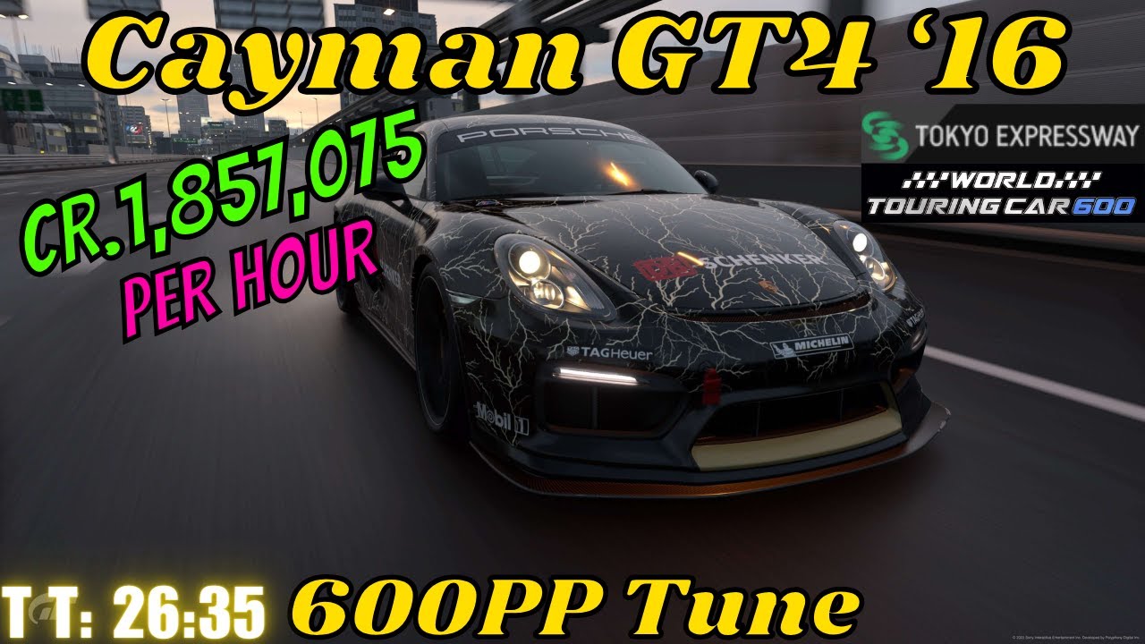 GT7|Porsche Cayman GT4 ‘16|Tokyo 600pp Tune|1.37
