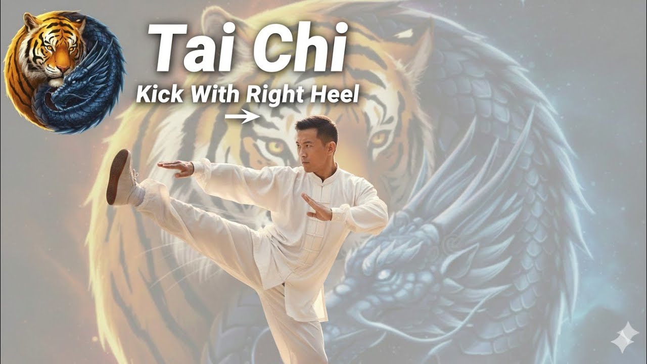 Tai Chi Lesson 12 - High Pat on Horse & Right Heel Kick