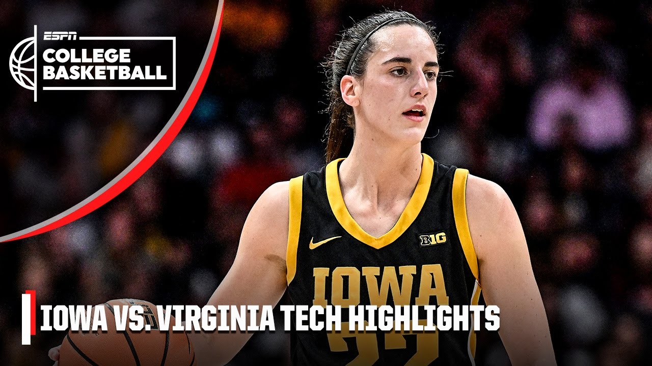 44 PTS for Caitlin Clark 😤 Iowa Hawkeyes vs. Virginia Tech Hokies | Full Game Highlights