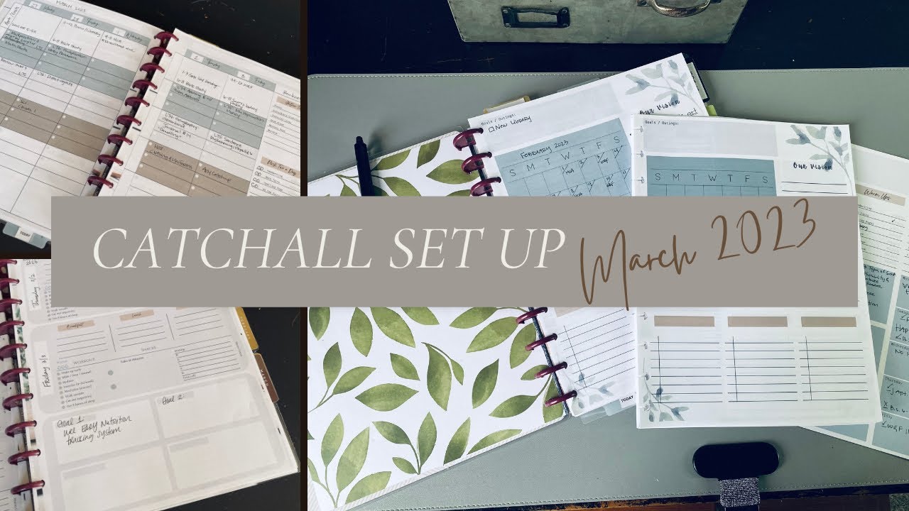 Setting Up March Catchall Planner Section // Frankenplan // Happy Planner // Etsy Shop Owner