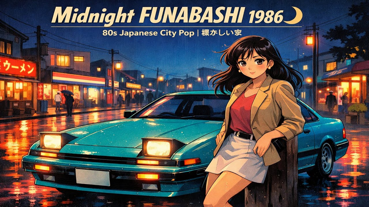 Midnight FUNABASHI 1986 🌙 80s Japanese City Pop | 懐かしい夜