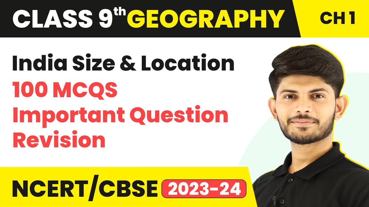 Class 9 Geography MCQs | India Size and Location Class 9 MCQs | Social Science MCQs