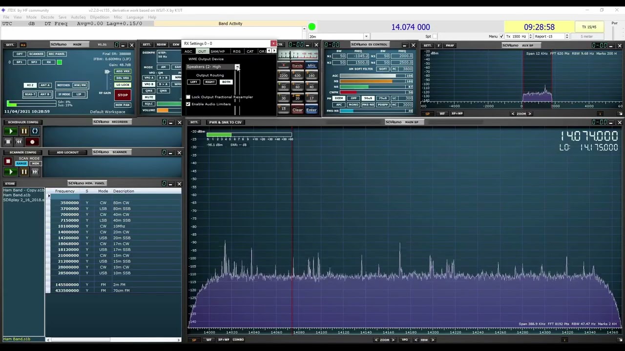 SWL Guide to receiving WSPR & FT8 SDRuno &  SDRplay