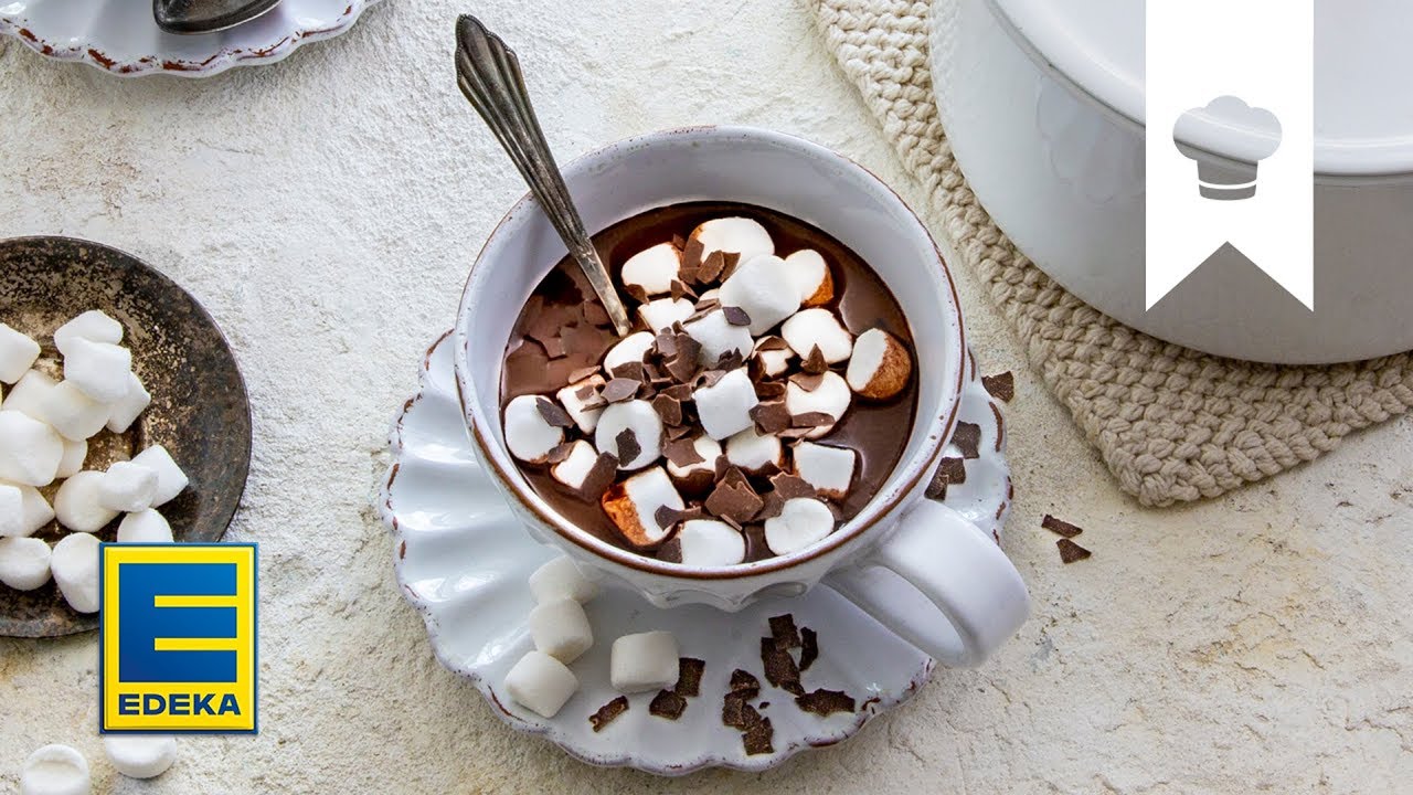 Heiße Schokolade Rezept | Mit Marshmallows und Schokoraspeln | EDEKA