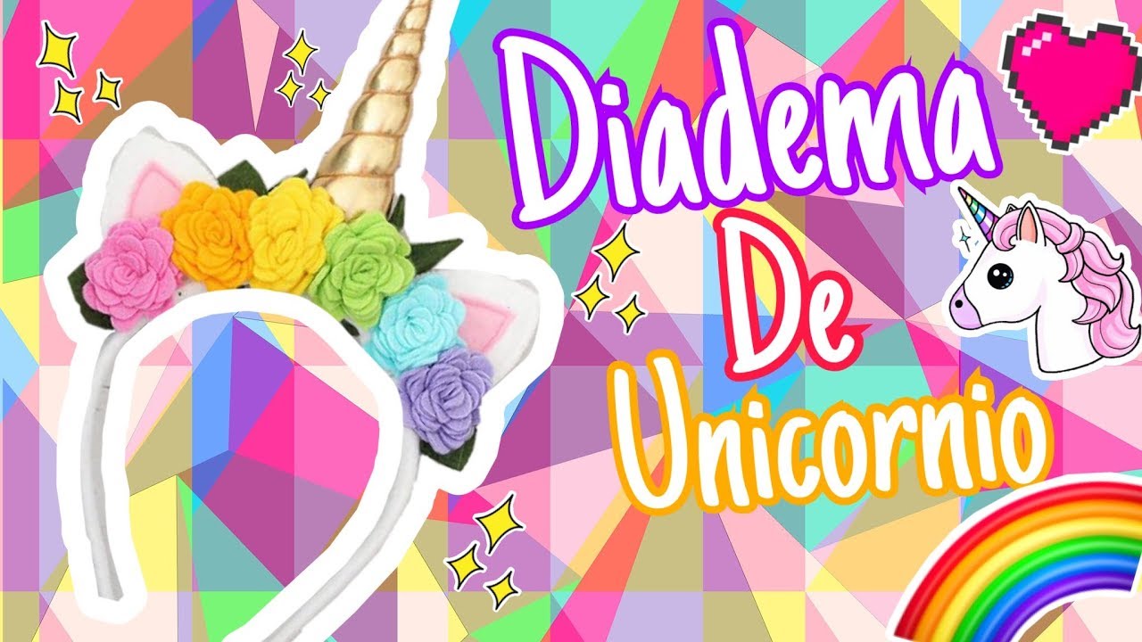 CÓMO HACER DIADEMA DE UNICORNIO 🦄 DIY MANUALIDADES DE UNICORNIO 🦄