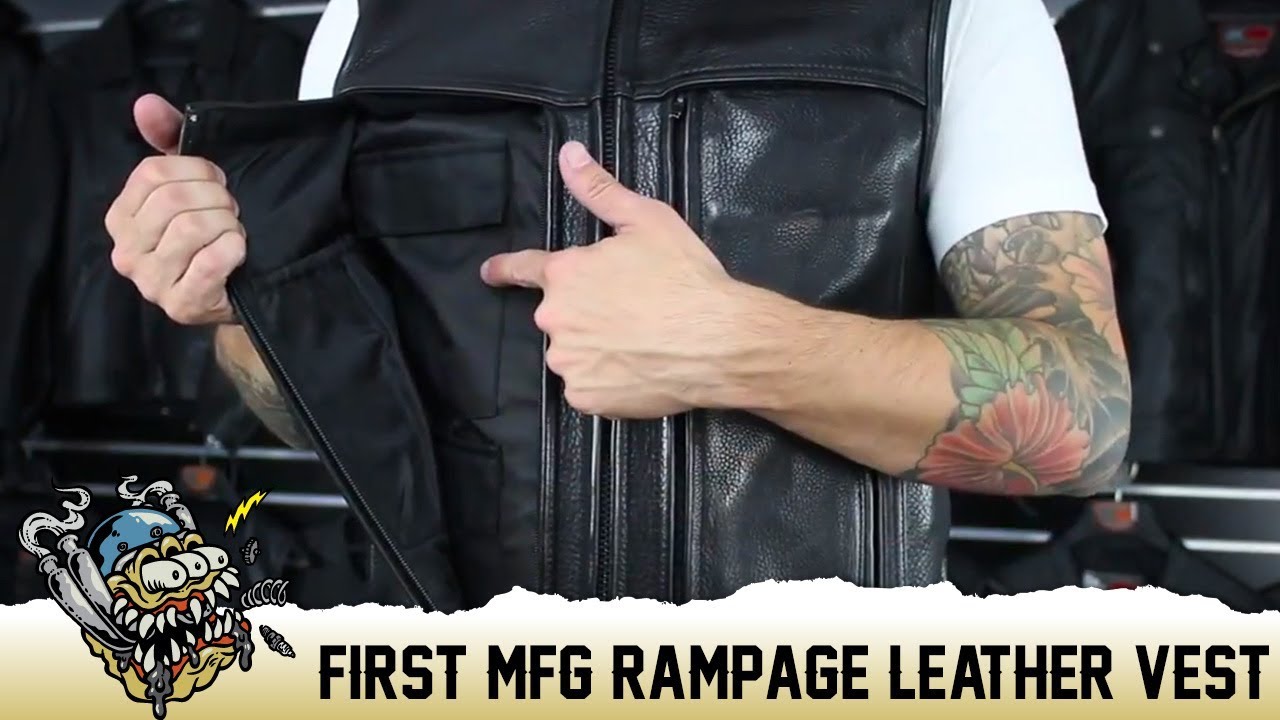 First Mfg - Rampage Motorcycle Vest Overview - DeadbeatCustoms.com