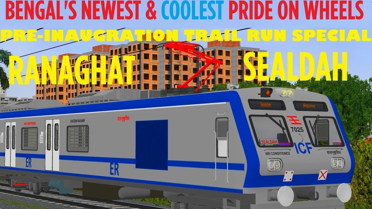 The Future of Bengal Local Trains Is Here! Trail Run of ER's Fully A.C. EMU From Ranaghat To Sealdah