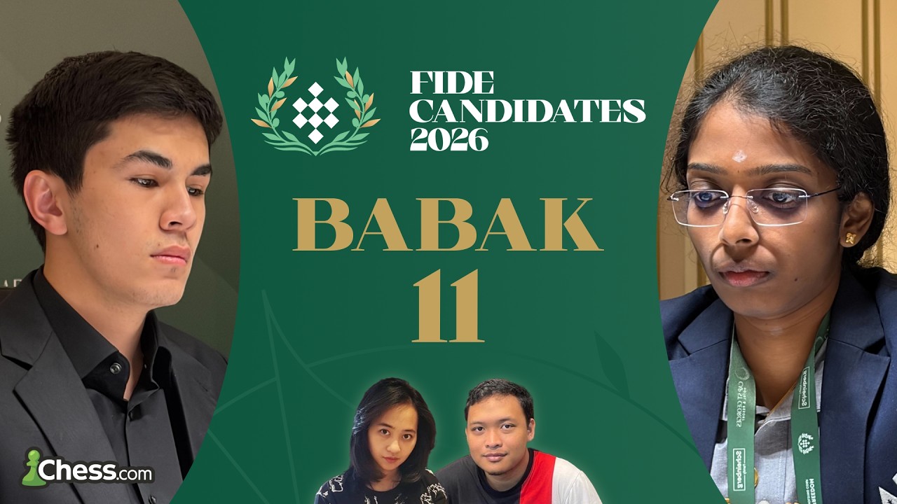 LIVE Turnamen Kandidat 2026 Babak 11 - Javokhir Sindarov Berpeluang Juara!