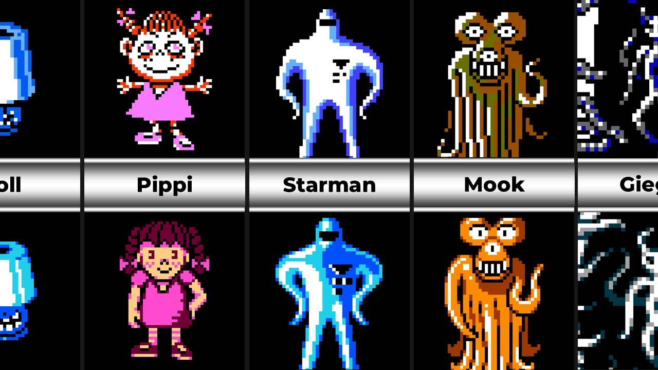 Mother 25th Anniversary Edtion - Enemy Comparison