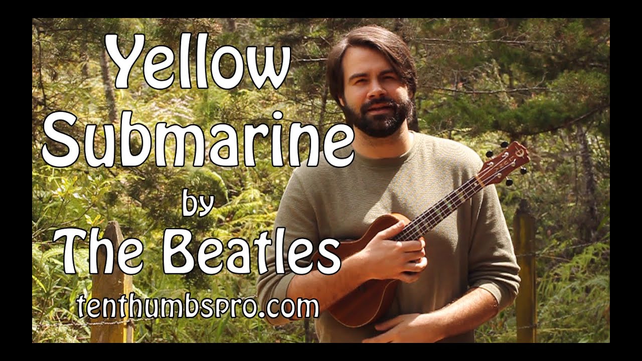 Yellow Submarine - The Beatles - Ukulele Tutorial - Easy Beginner Song
