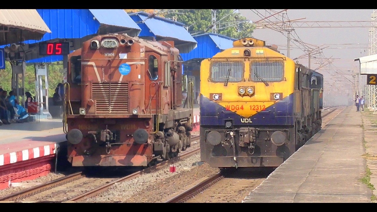 Awesome DIESEL & ELECTRIC Light Engines 🇮🇳Indian Railways| WDM 3D, WAG-9, WDG4, OHE Inspection Cars