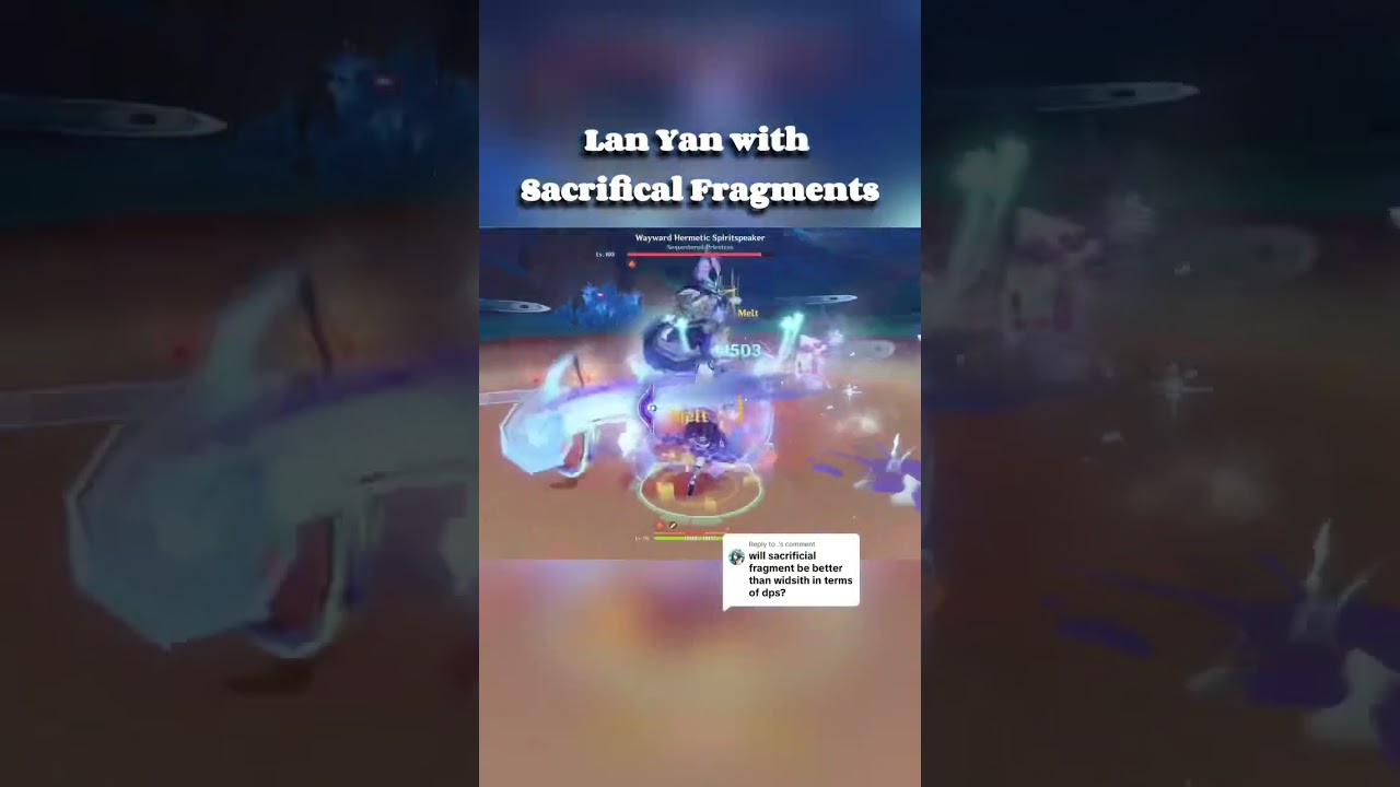 C1 Lan Yan with Sacrificial Fragments goes hard #genshinimpact #genshin #citlali #lanyan