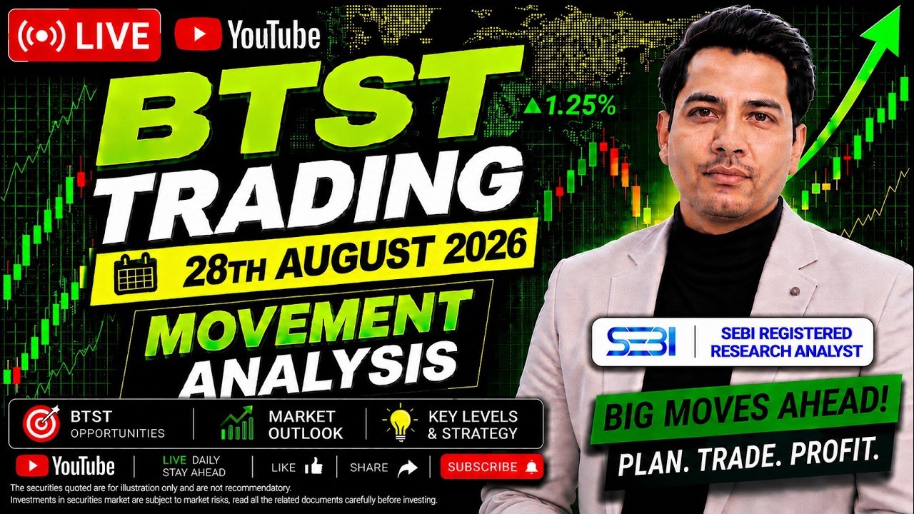 LIVE Trade | BTST Trade for 28th August | Zero Hero Trade | NIFTY-BANKNIFTY-SENSEX | SEBI Regd. RA