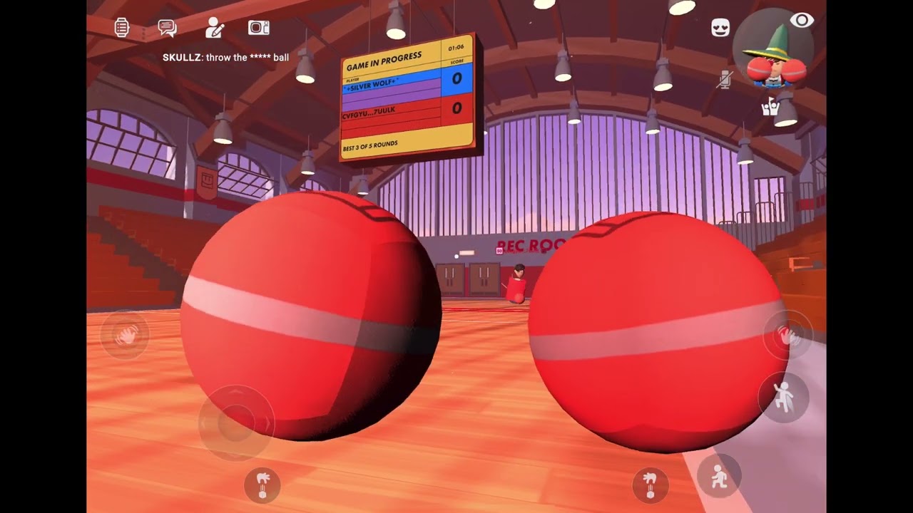 How to not get hit in Rec room dodgeball (screen mode)