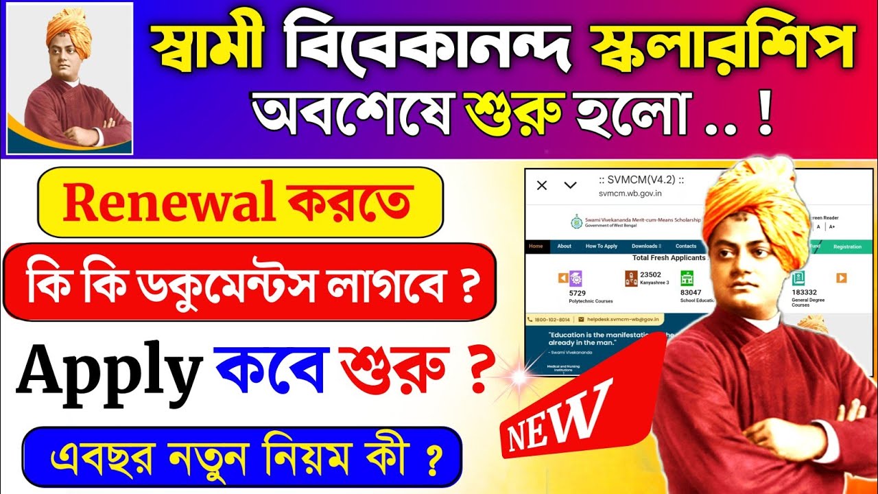 New Update 📌 swami vivekananda scholarship 2025-26 | SVMCM Scholarship 2025-26 Apply