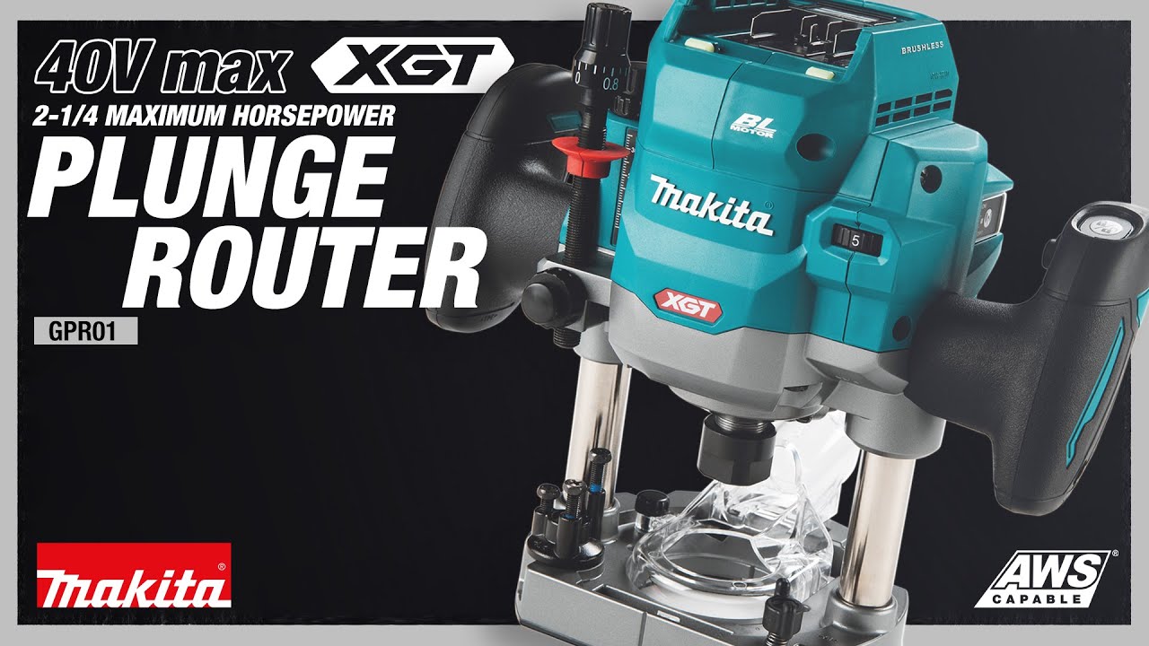 40V max XGT&reg; 2-1/4 Maximum HP Plunge Router (GPR01)