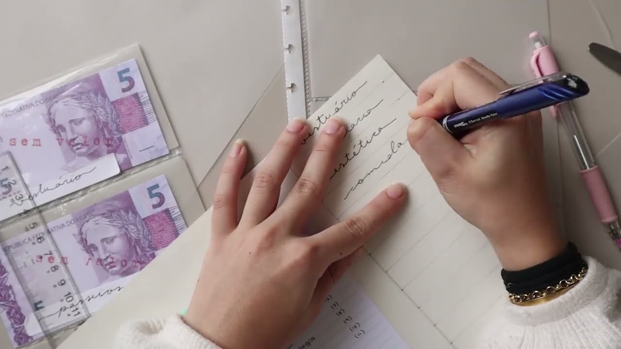 Como fazer o sistema de envelopes para planejamento financeiro no caderno inteligente
