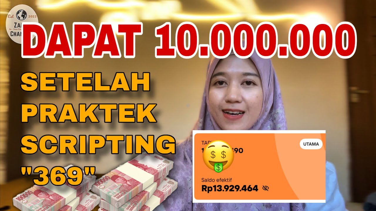 PRAKTEKKAN‼️ BERHASIL MANIFEST 10JT DARI SCRIPTING 369