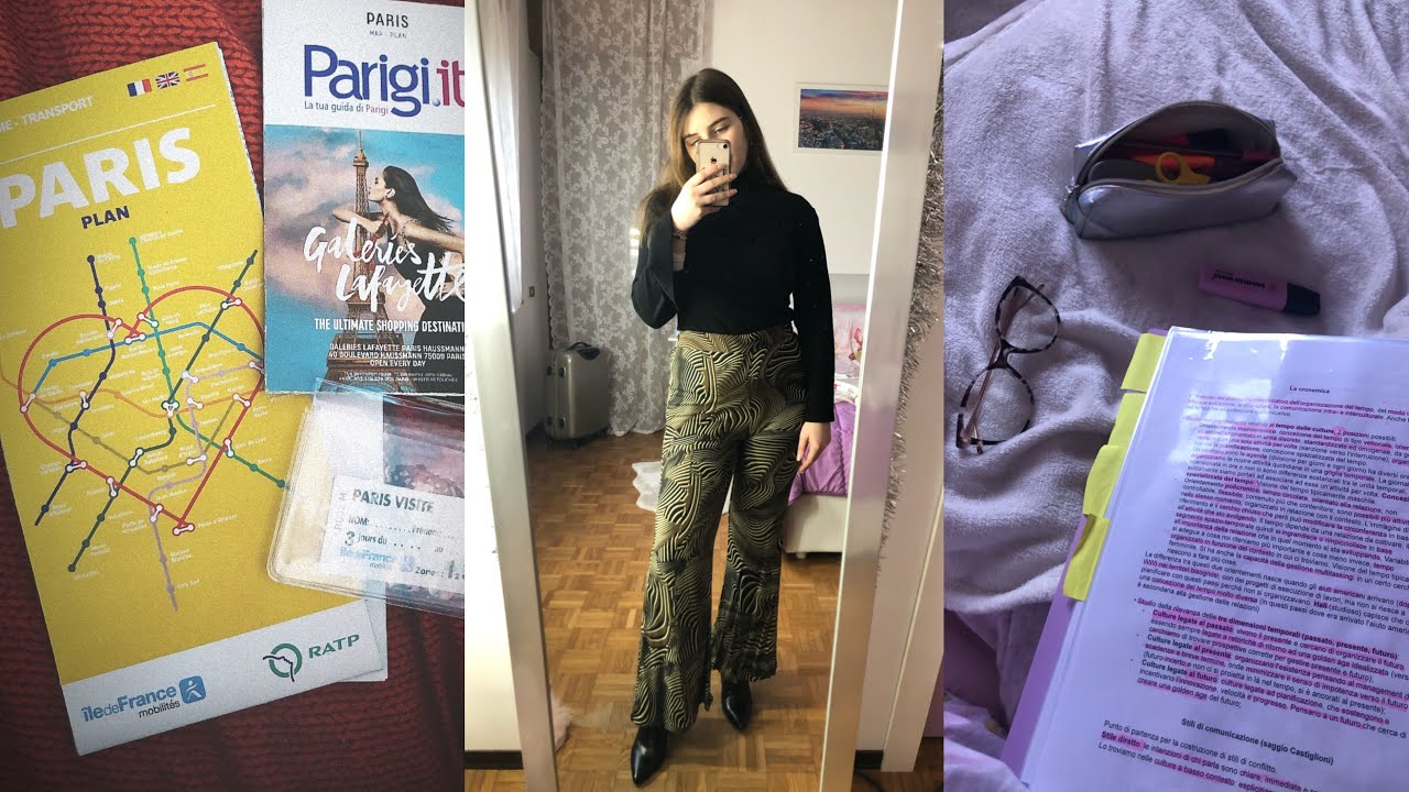 Weekly vlog: valigia per Parigi, studio e shopping