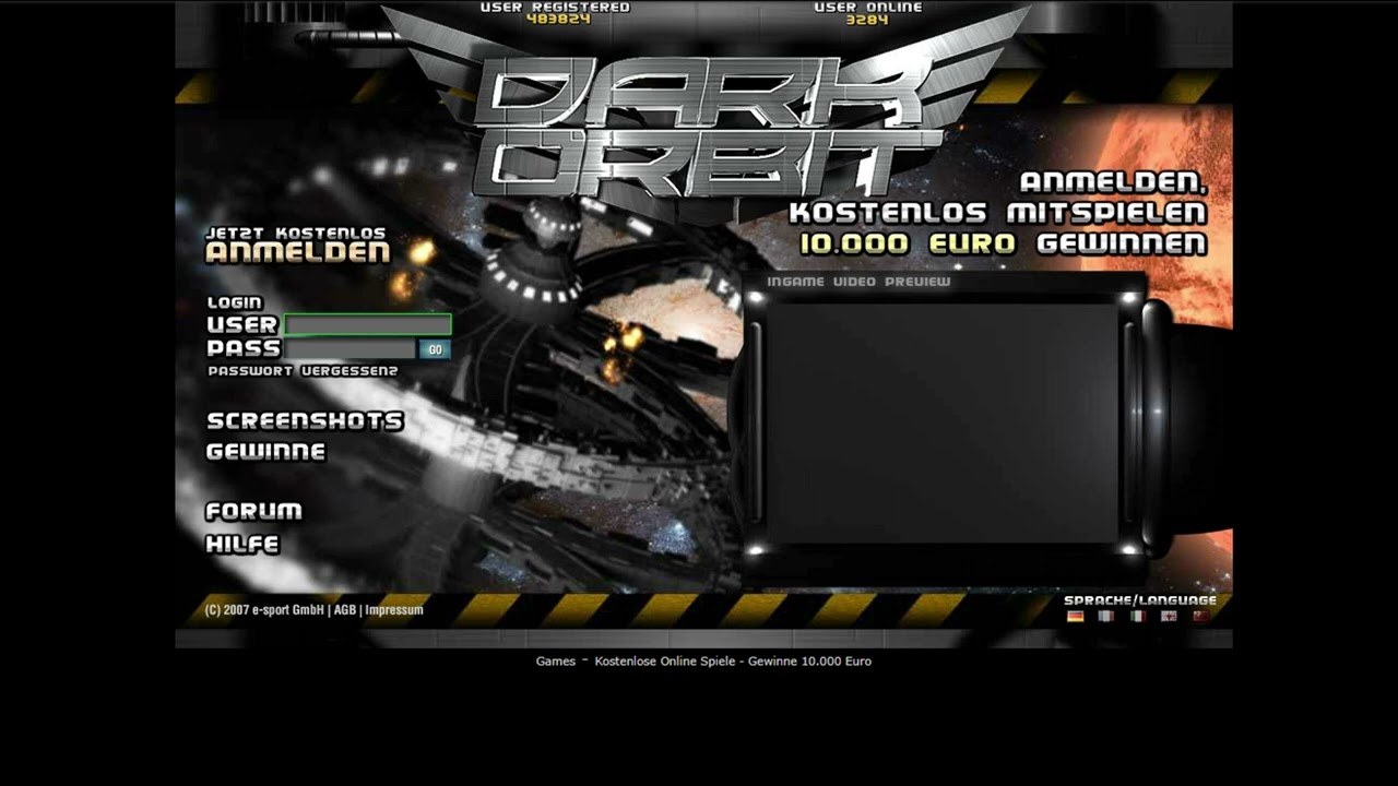 OG DARKORBIT 2007 LOGIN PAGE + OG MUSIC